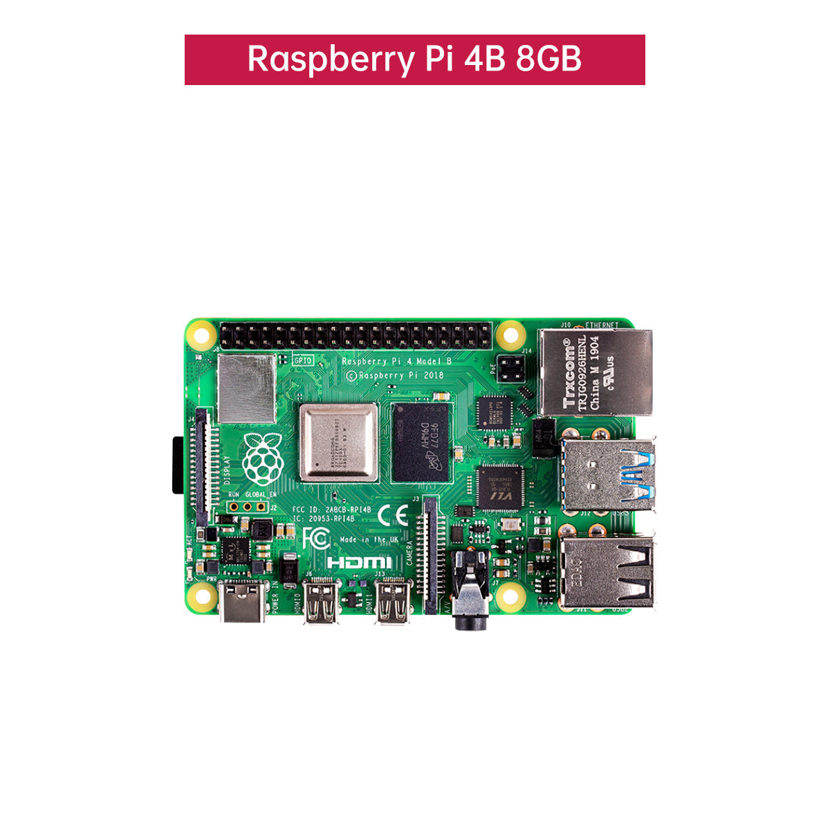 Raspberry Pi 4B 4G Board For Python Programming AI Vision Deep Learning Linux Development Board