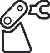 Real robot deployment workflow icon