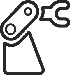 Real robot deployment workflow icon