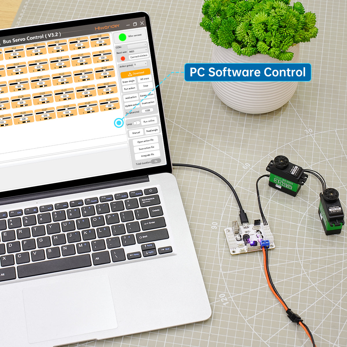 Serial Bus Servo Controller: Hiwonder Serial Bus Servo Controller Communication Tester