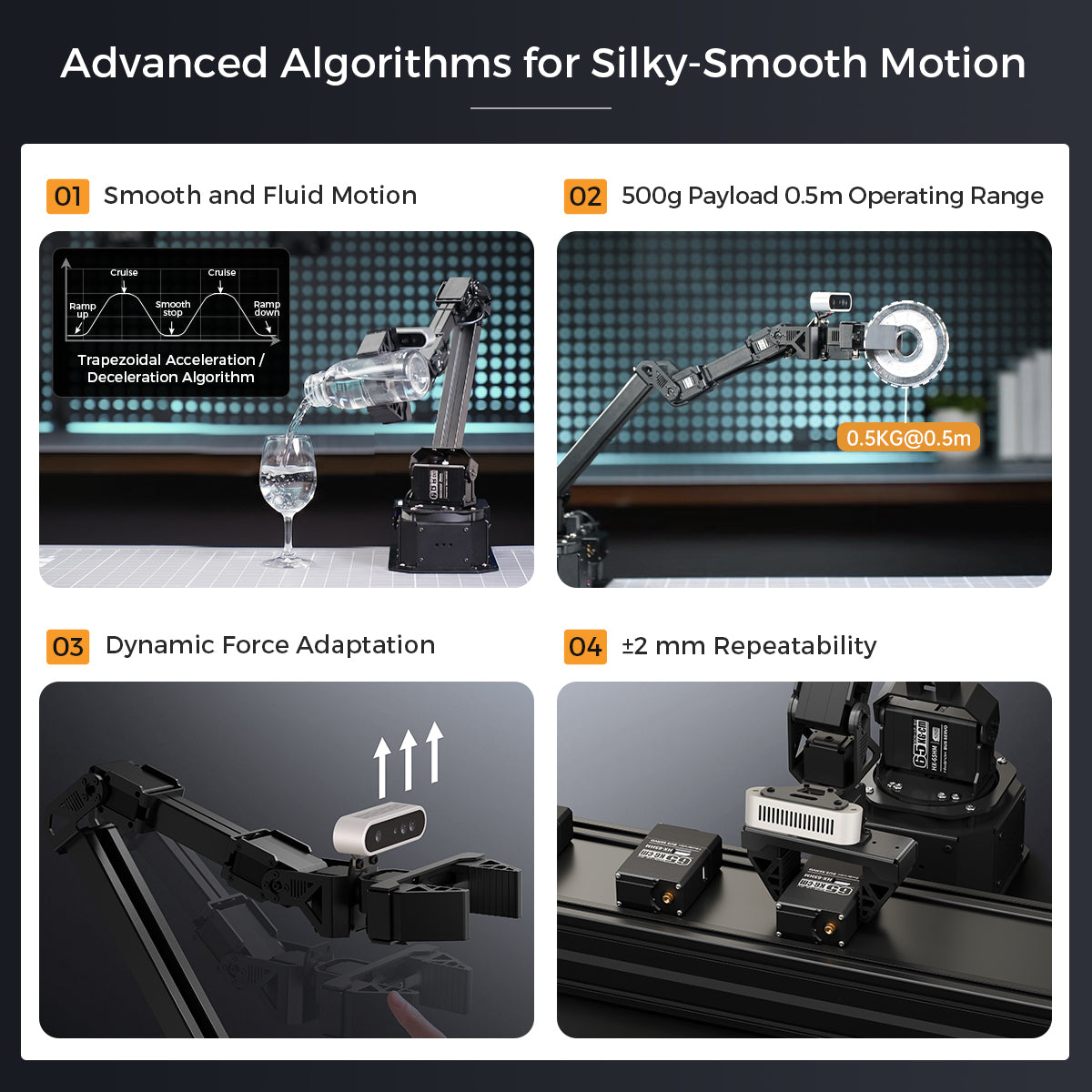 Hiwonder NexArm Open-Source ROS Robotic Arm VLA Embodied AI Kit with  NVIDIA/Raspberry Pi & ESP32  Dual-Controller Design, Multimodal Large AI Models & OpenClaw