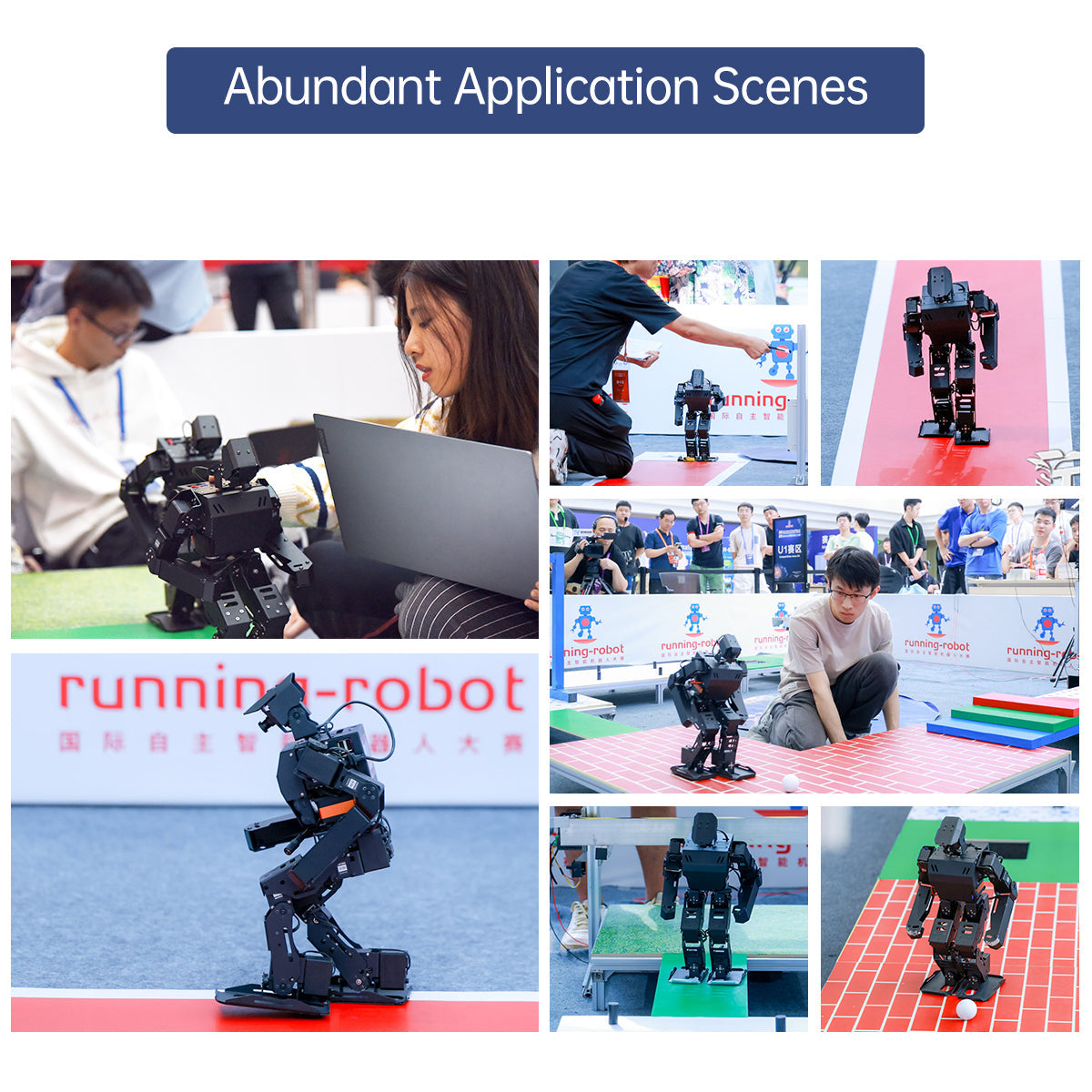 AiNex ROS Education AI Vision Humanoid Robot Powered by Raspberry Pi 4B Biped Inverse Kinematics Algorithm Learning Teaching Kit