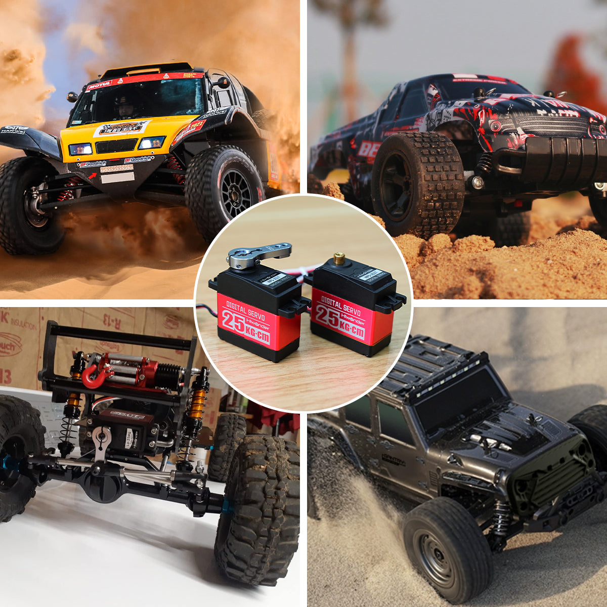 Hiwonder HPS-2527 25KG High Torque Digital Servo Full Metal Gear Supports Robotic Arm/RC Car/Single Shaft