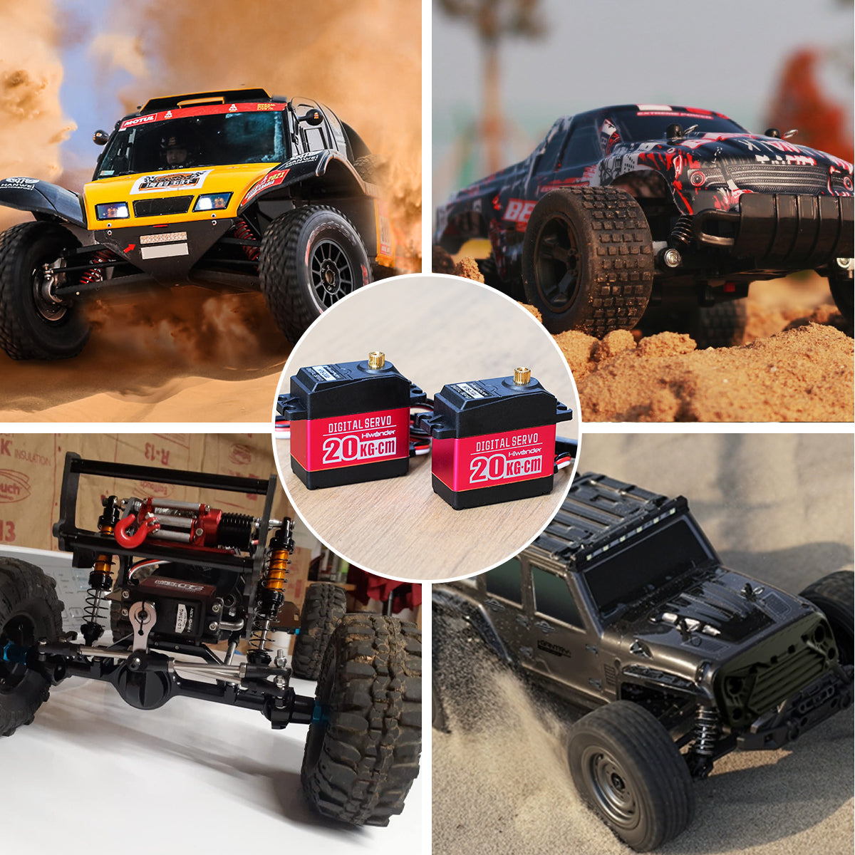 Hiwonder HPS-2027 20KG High Torque Digital Servo Motor Full Metal Gear Supports Robotic Arm/RC Car/Single Shaft