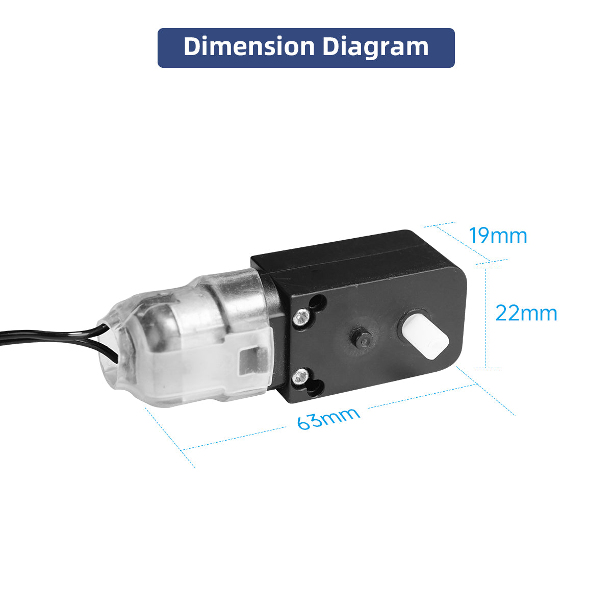 High-quality TT Motor for Car Robots, Hiwonder Robot Smart Car Reduction Motor, Anti-reverse Insertion