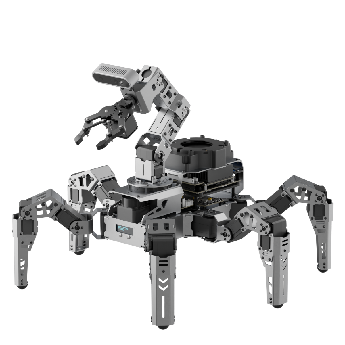 ROSpider ROS2 Hexapod Robot with Jetson/Raspberry Pi, Multimodal Large AI Models, ChatGPT, 3D Vision, SLAM Mapping & Navigation