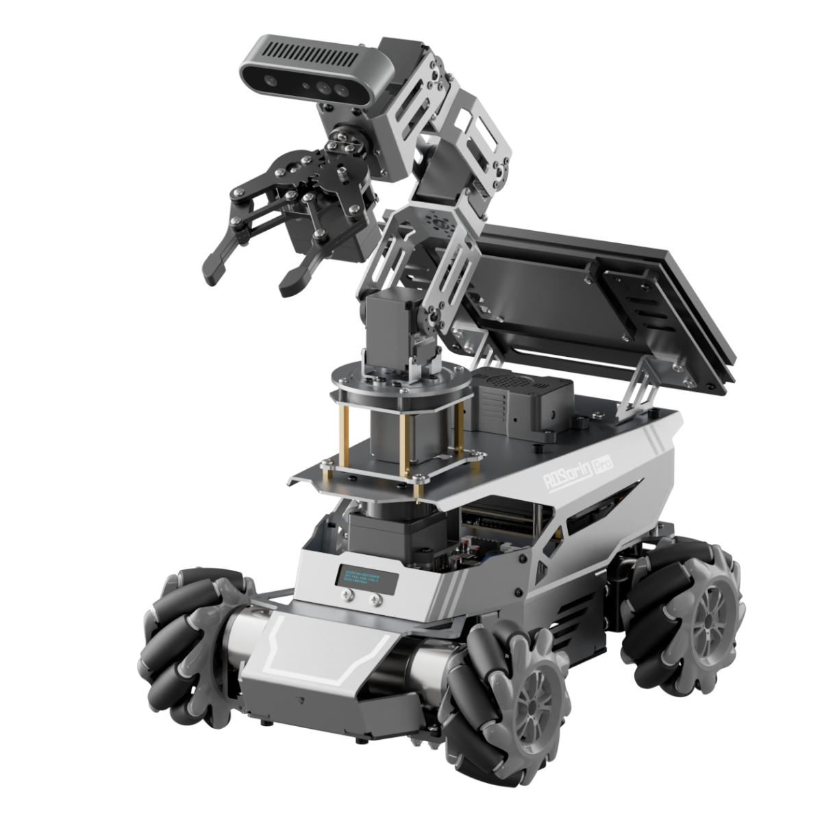 Hiwonder ROSOrin Pro ROS2 Smart Car with Jetson/Raspberry Pi, Multimodal Large AI Models & OpenClaw, 3D Vision, SLAM Mapping & Navigation, Robotic Arm