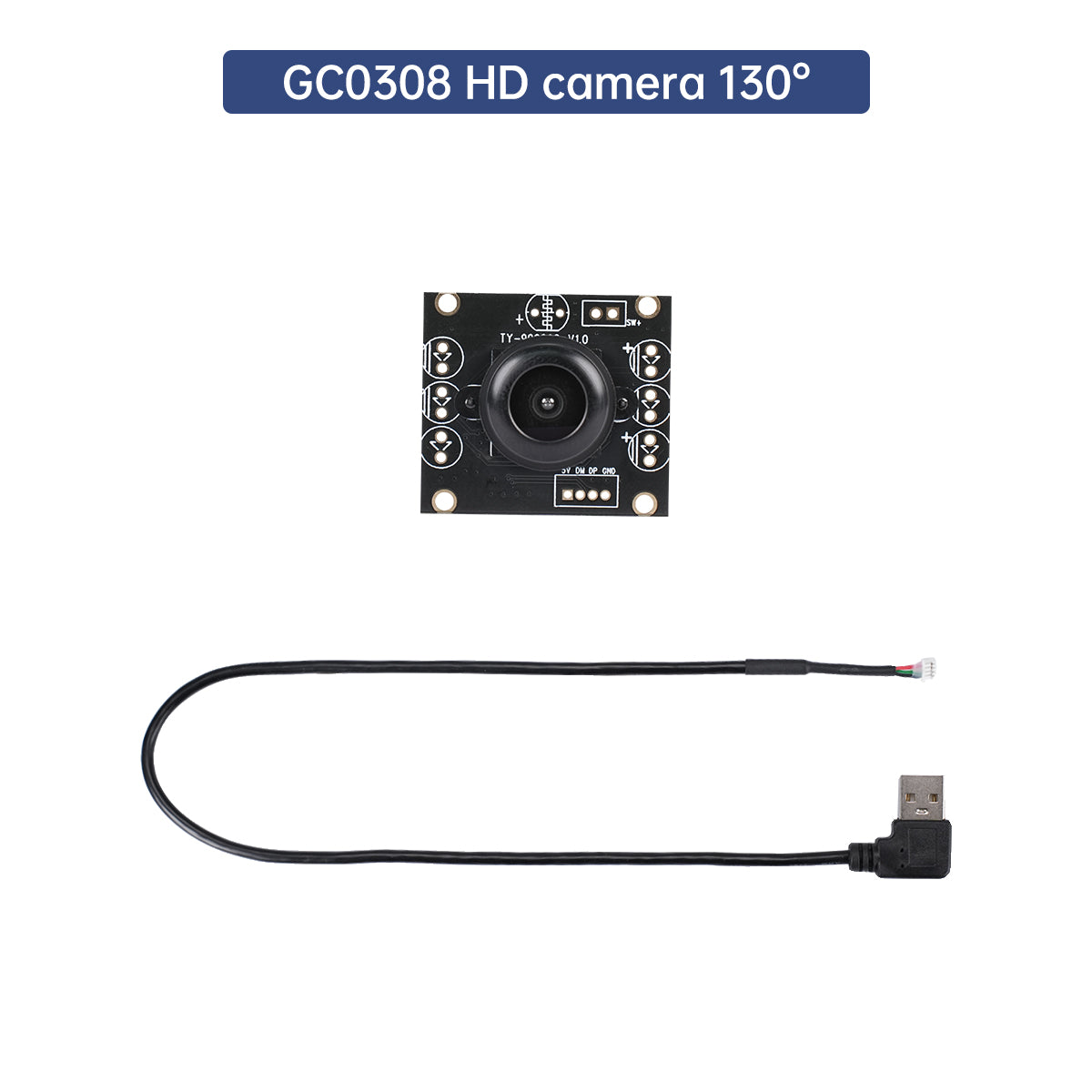 USB Wide-angle Camera Jetson Nano Raspberry Pi 5 Driver-free Smart Car ROS Robot Vision Module