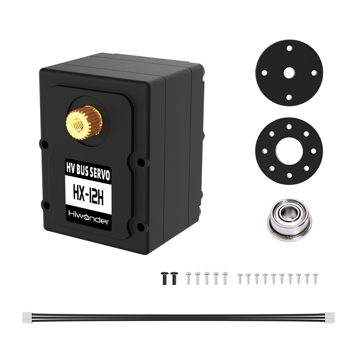Hiwonder HX-12H Serial Bus High Voltage Servo With Double Shaft, 12KG Torque and Data Feedback Function