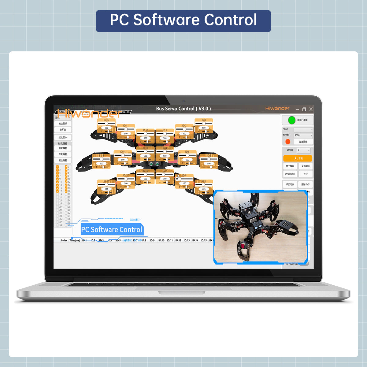 Spiderbot: Hiwonder Hexapod Programming Robot for Arduino Standard Version