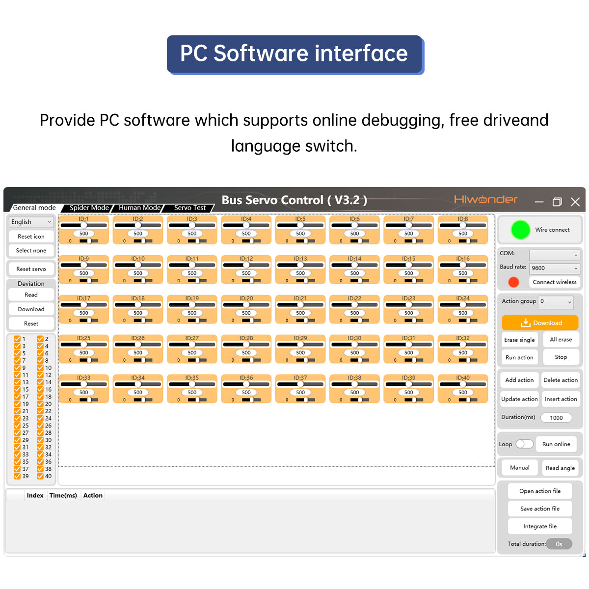 Bus Controller Software Serial Bus Servo Controller: Hiwonder Serial Bus Servo Controller Comm