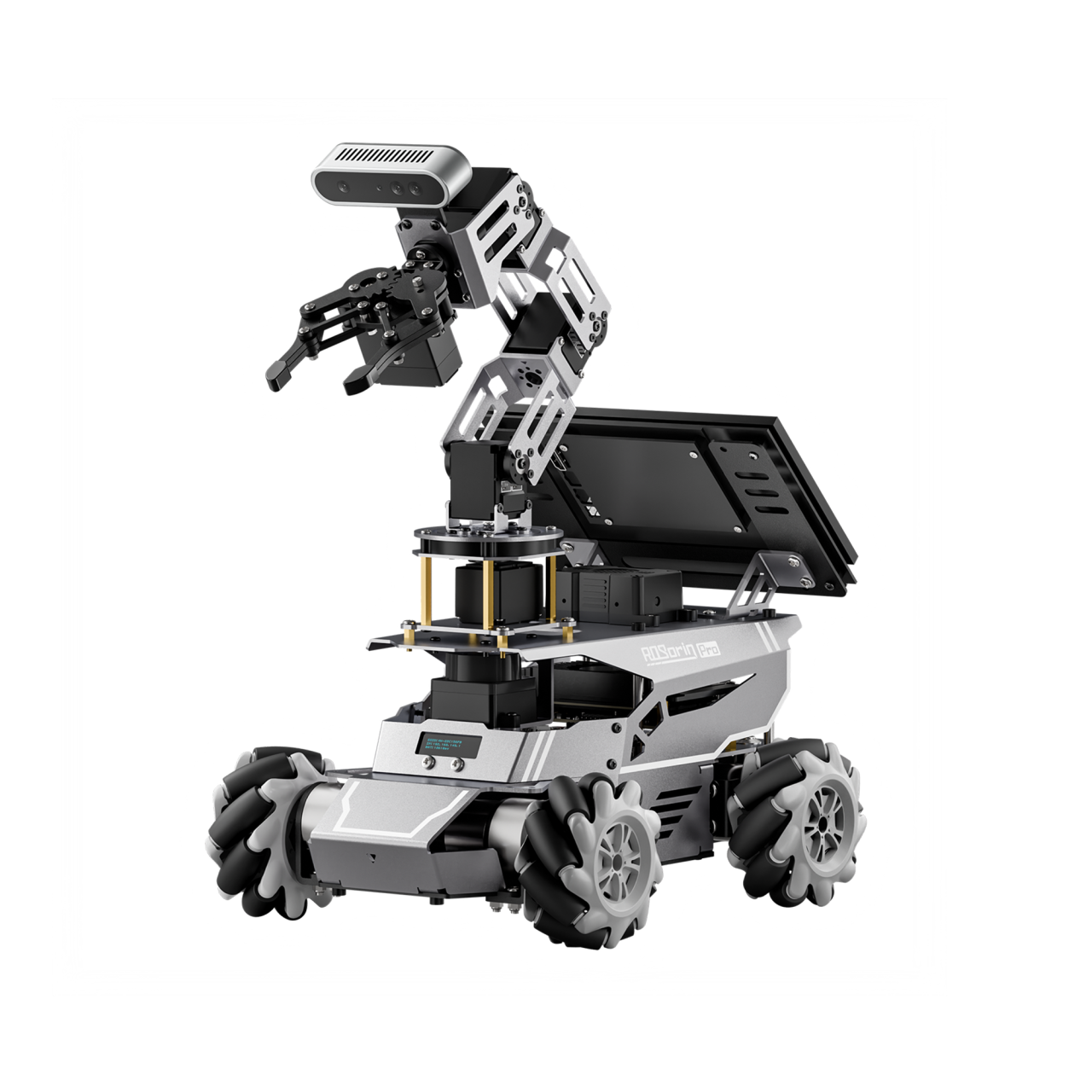 Hiwonder ROSOrin Pro ROS2 Smart Car with Jetson/Raspberry Pi, Multimodal Large AI Models & OpenClaw, 3D Vision, SLAM Mapping & Navigation, Robotic Arm