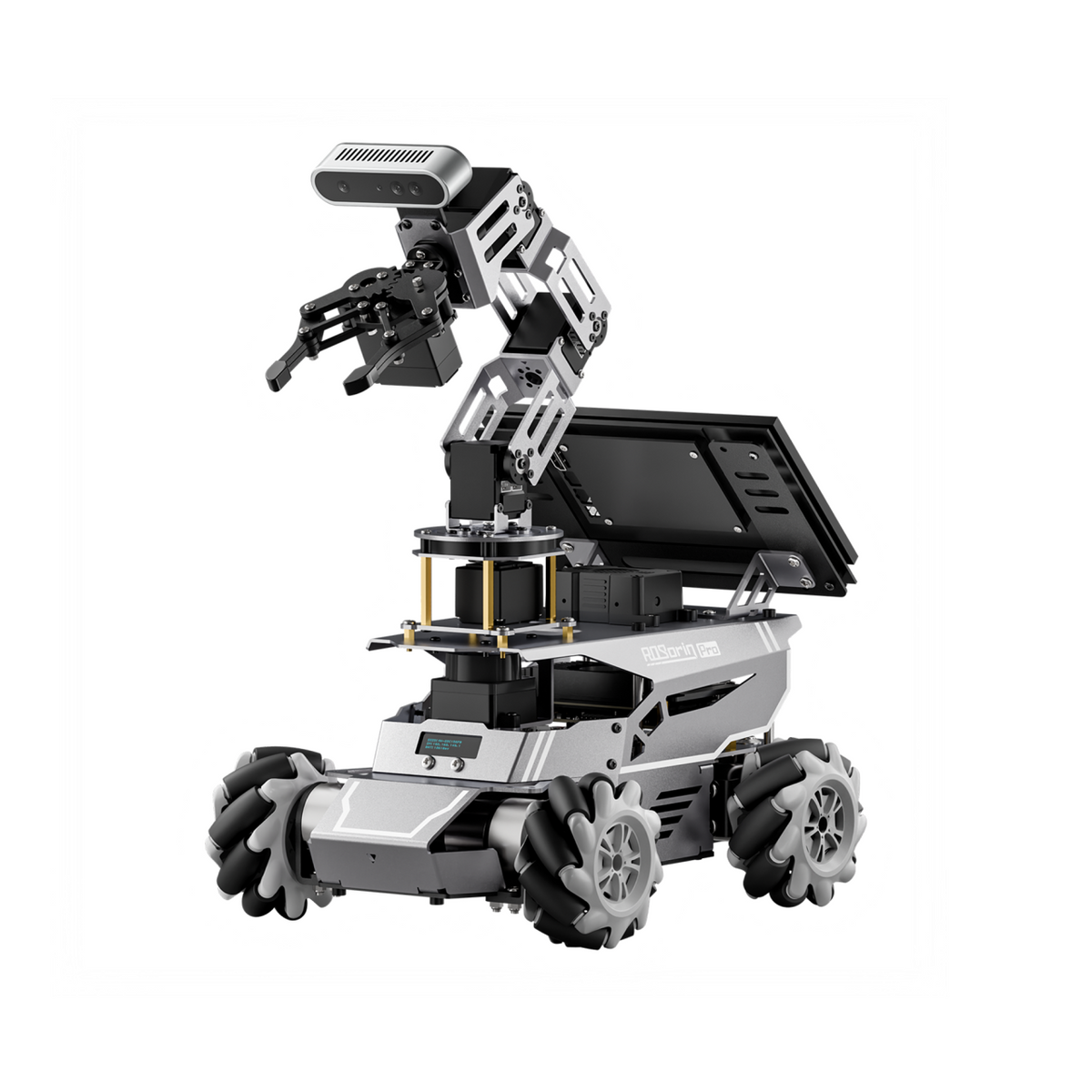 Hiwonder ROSOrin Pro ROS2 Smart Car with Jetson/Raspberry Pi, Multimodal Large AI Models & OpenClaw, 3D Vision, SLAM Mapping & Navigation, Robotic Arm