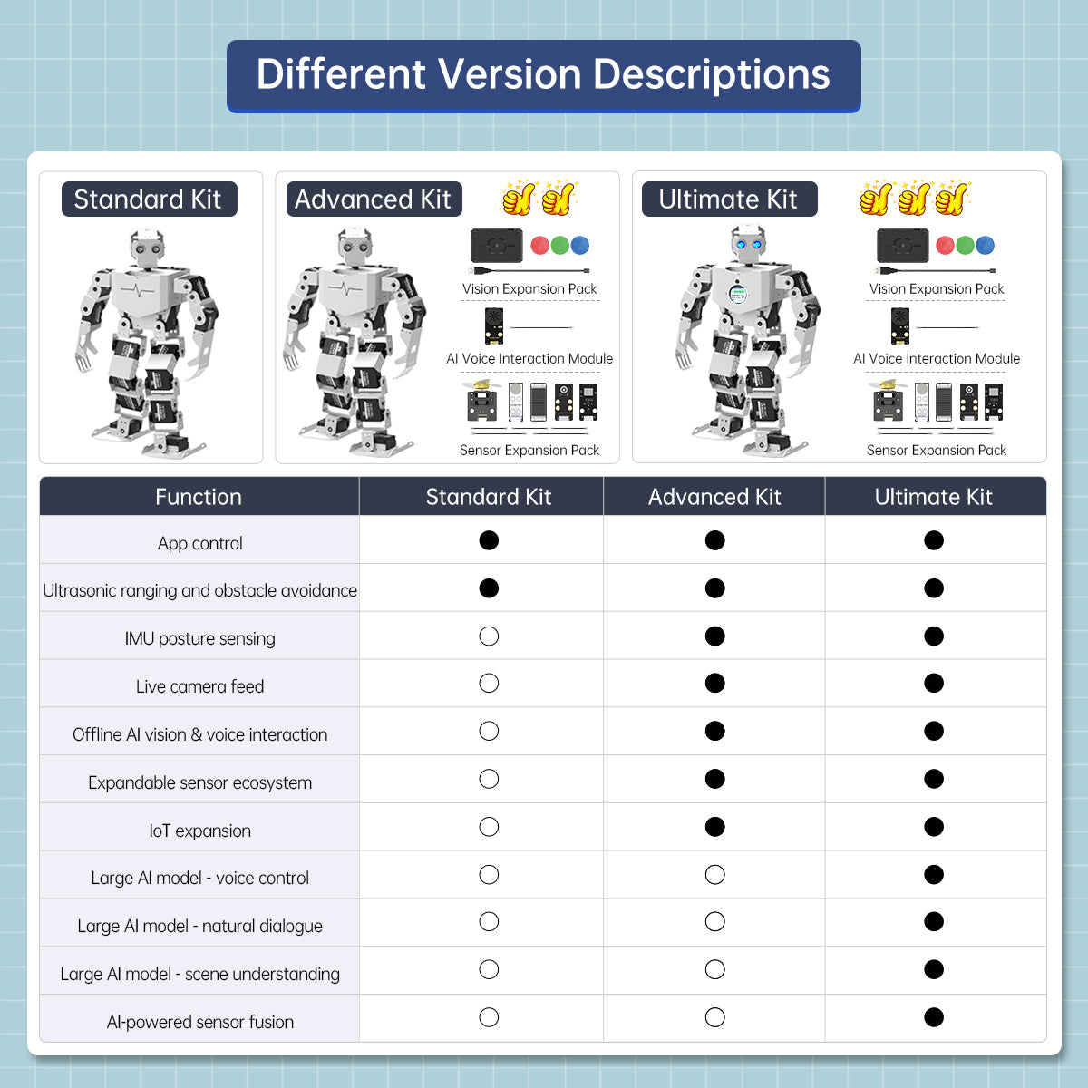 Different Version Descriptions