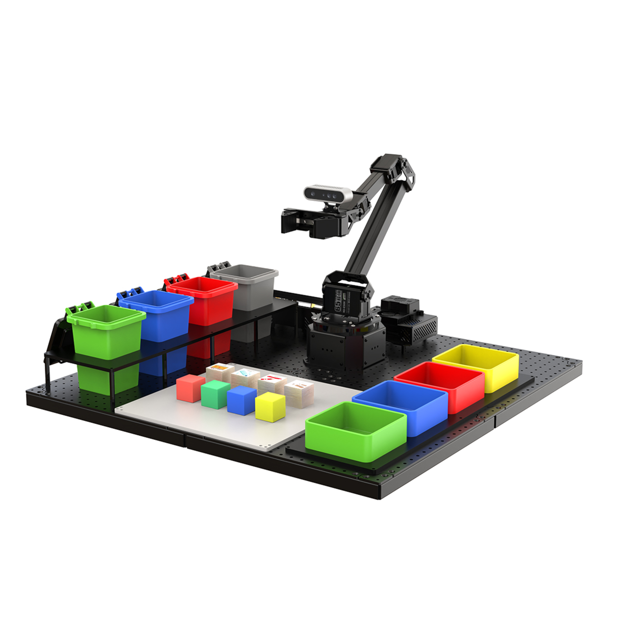 Hiwonder NexArm Open-Source ROS Robotic Arm VLA Embodied AI Sorting Sandbox Kit with  NVIDIA/Raspberry Pi & ESP32  Dual-Controller Design, Multimodal Large AI Models & OpenClaw