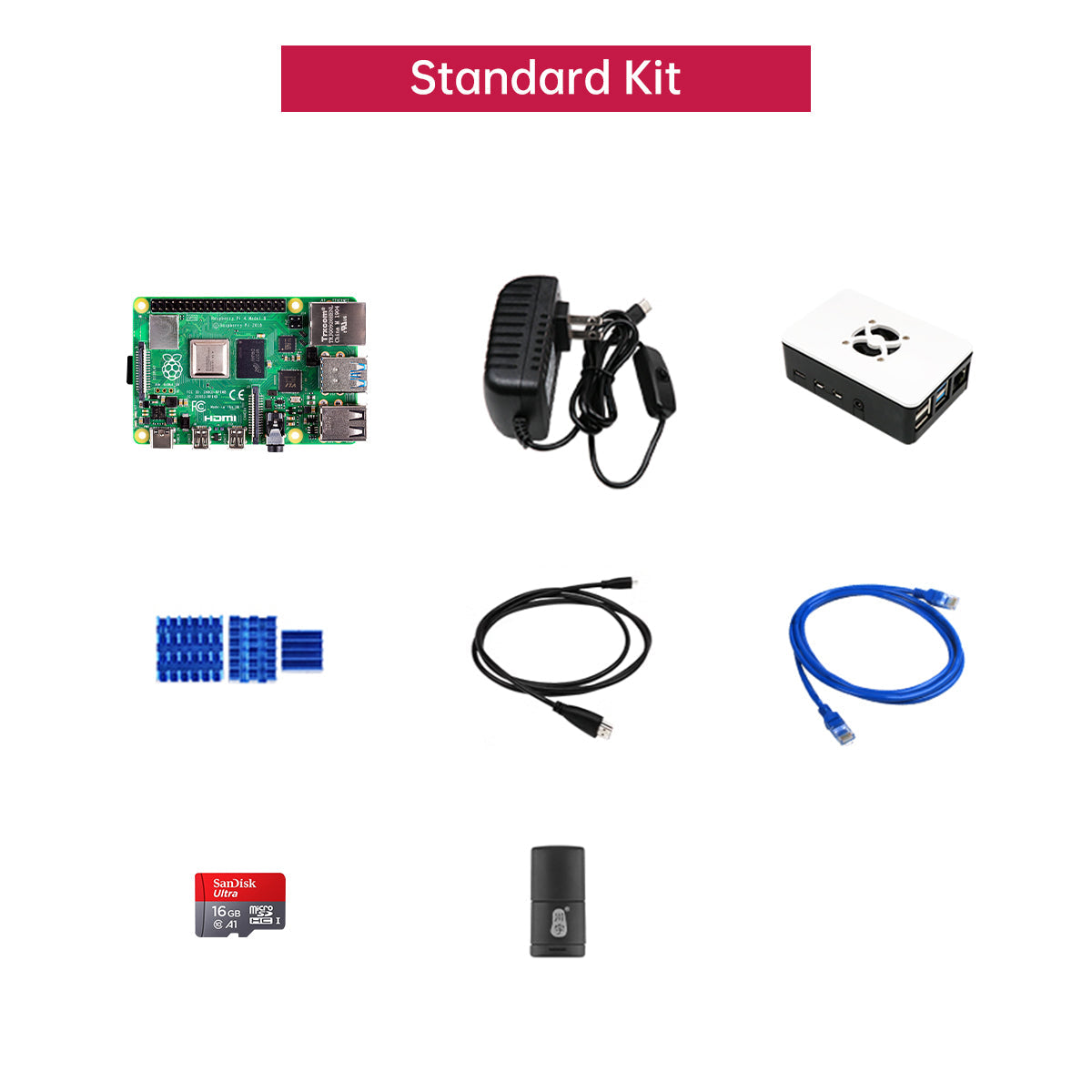 Raspberry Pi 4B 4G/8G Board For Python Programming AI Vision Deep Learning Linux Development Board