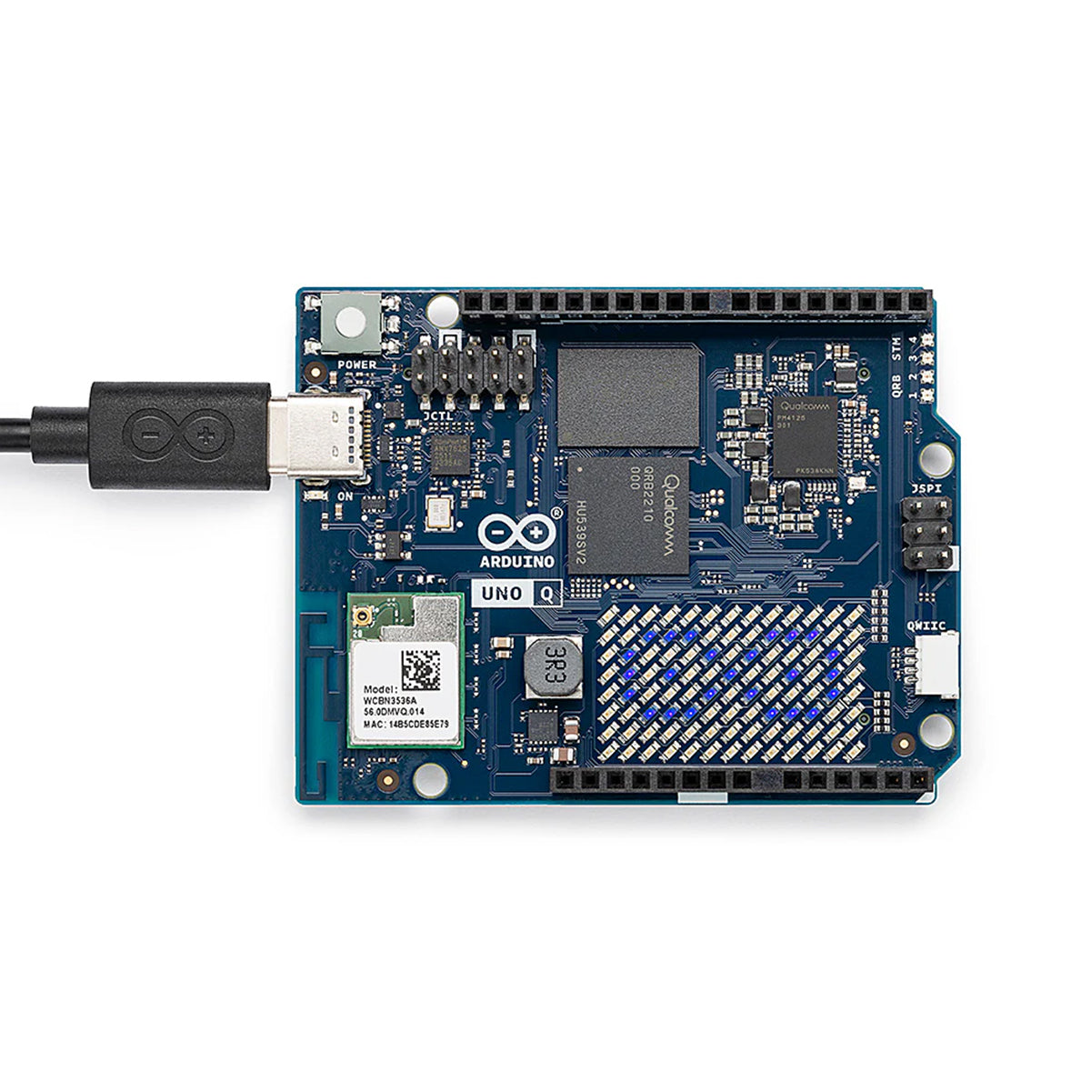 Arduino UNO Q Edge Computing AI Development Board, Dual-Architecture, Dual-Band WiFi 5 & Bluetooth 5.1