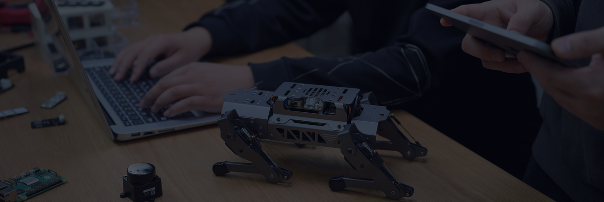 Hiwonder robotics products in a development environment