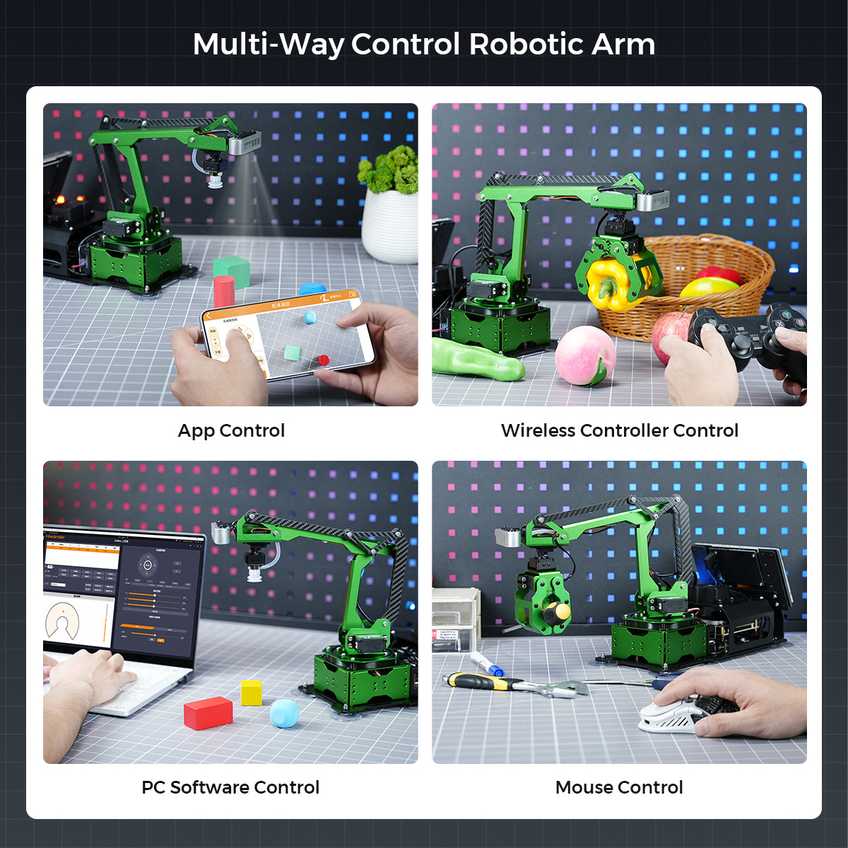 Multi-Way Control Robotic Arm
