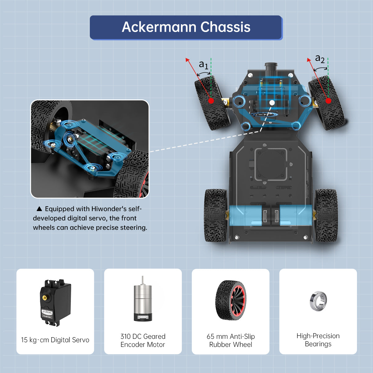 hiwonder robot car chassis