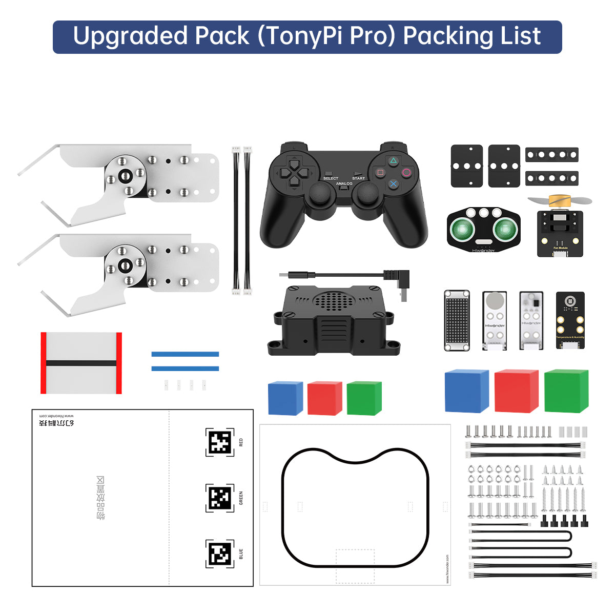 Hiwonder TonyPi Pro AI Humanoid Robot with Raspberry Pi 5 - Integrated Multimodal AI Model (ChatGPT), Vision AI, Interactive Voice Response, and Hand-Eye Coordination