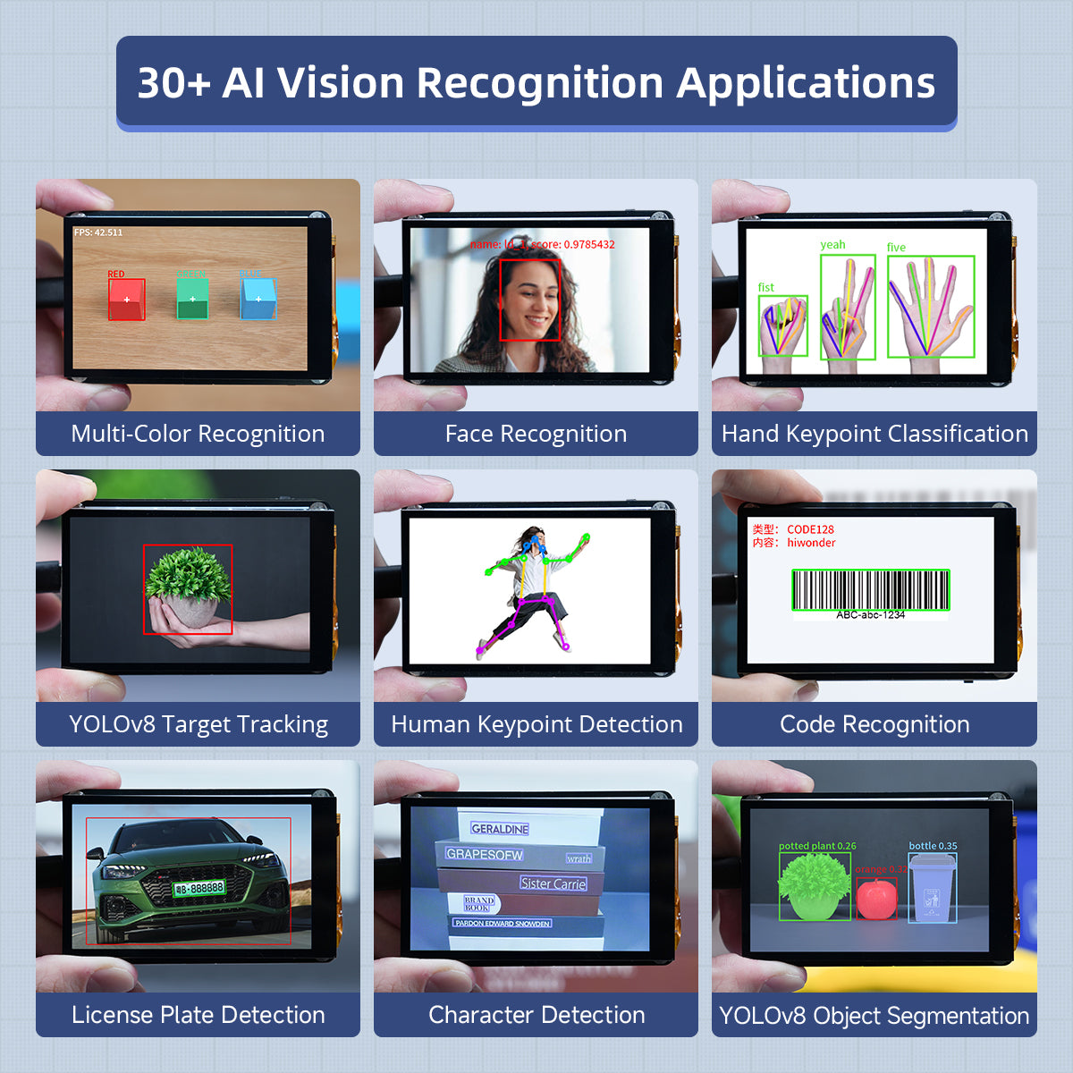 Hiwonder CanMV K230 AI Development Board, AI HD Camera, 6T Equivalent Computing Power