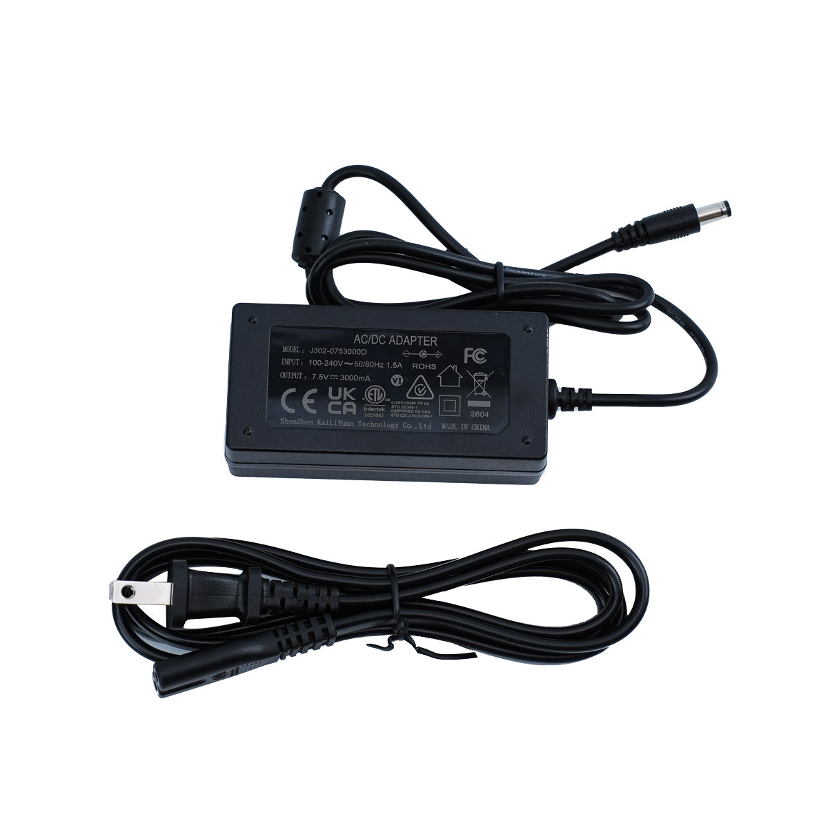 Power Supply Adapter for Robot Arm DC Plug 7.5V 3A