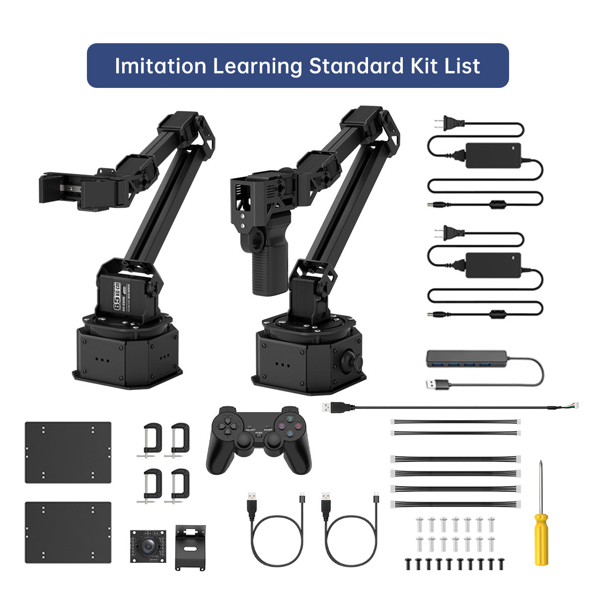 Hiwonder NexArm LeRobot Open-Source 6-Axis Robotic Arm for Embodied AI, Imitation Learning, and ESP32 Development