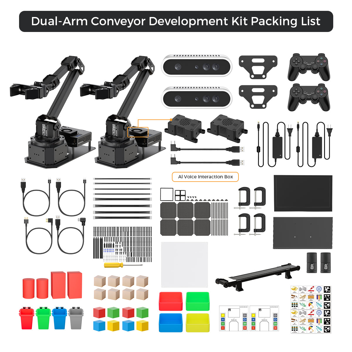 Dual-Arm Conveyor Development Kit Packing List