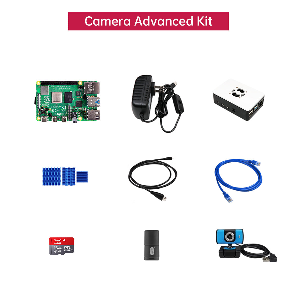 Raspberry Pi 4B 4G/8G Board For Python Programming AI Vision Deep Learning Linux Development Board