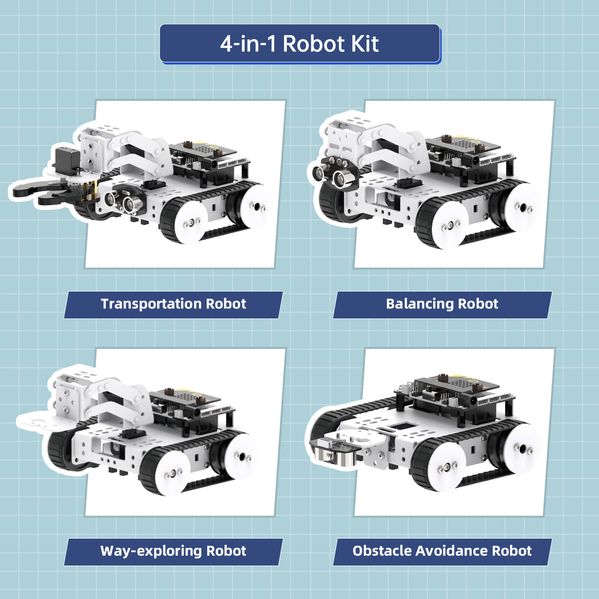 Qtruck Programmable Educational Robot: Hiwonder micro:bit Series Robot with Various Forms