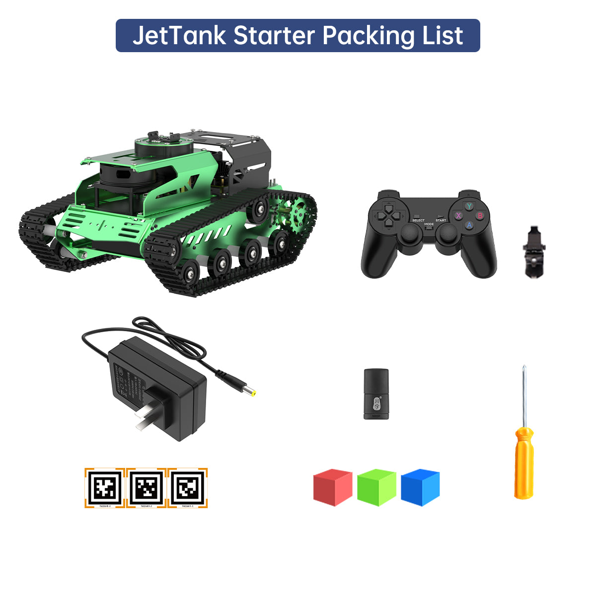 Hiwonder JetTank ROS Robot Tank Powered by Jetson Nano with Lidar Depth Camera Touch Screen, Support SLAM Mapping and Navigation