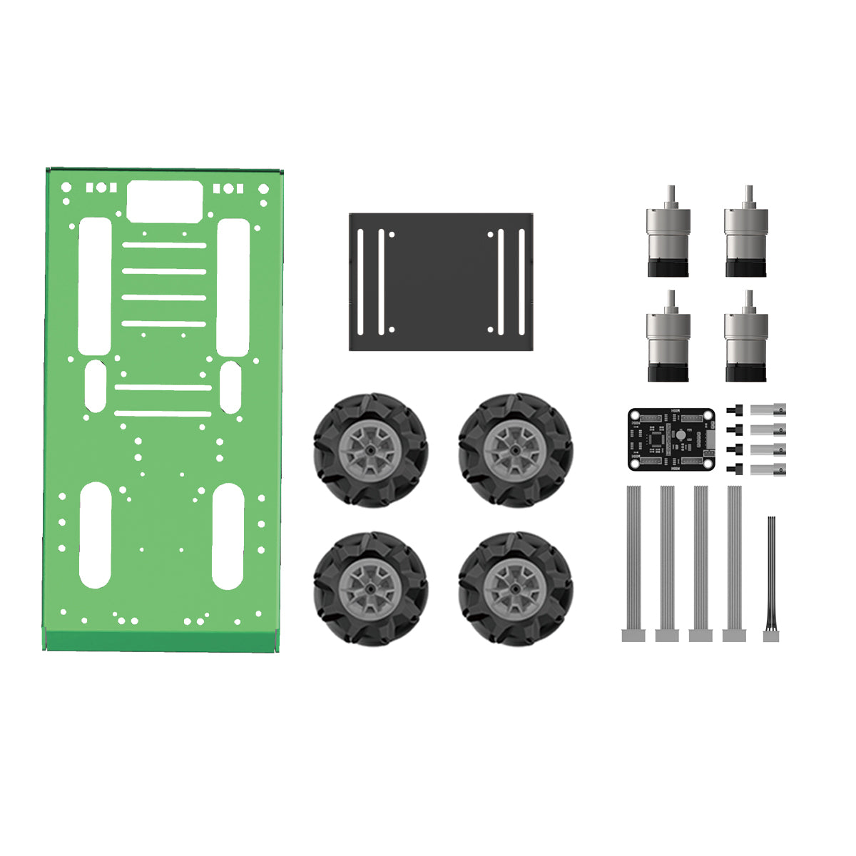 Hiwonder Large Metal 4WD Vehicle Chassis for Arduino/Raspberry Pi/ROS Robot with 12V Encoder Geared Motor