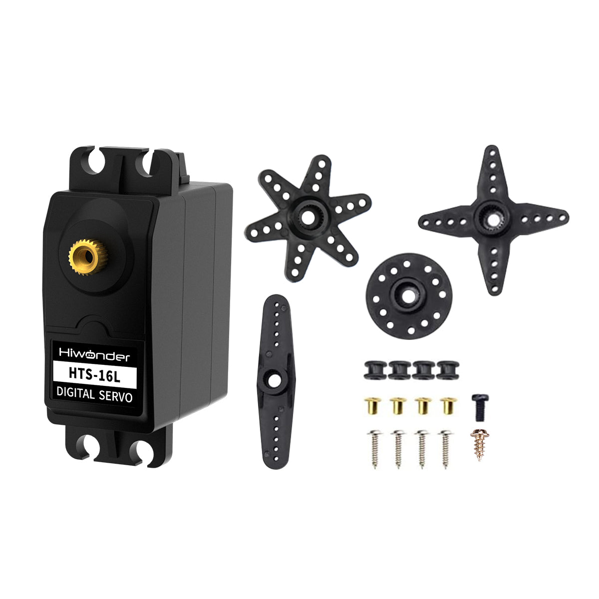 Hiwonder Anti-burning and Anti-blocking Serial Bus Servo HTS-16L Intelligent Serial Port High Torque High Precision with Feedback Dedicated for Robot Gripper Claw