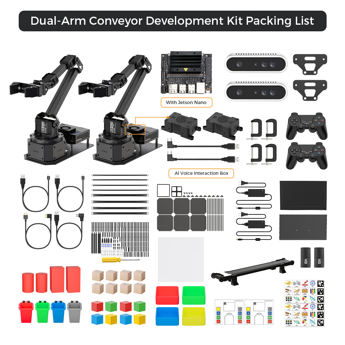 Dual-Arm Conveyor Development Kit Packing List