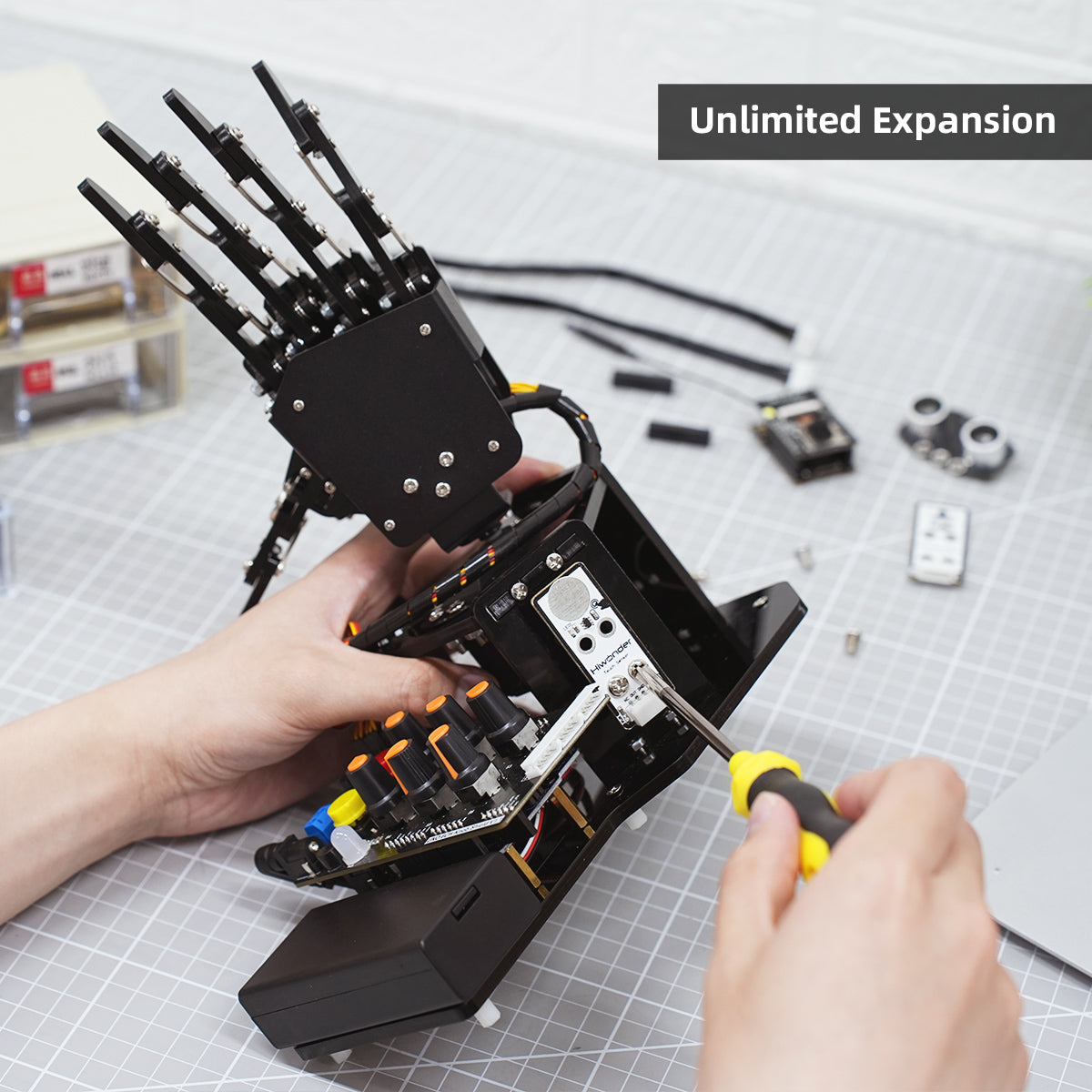 uHand UNO Open Source AI Bionic Robot Hand Support Somatosensory Control, Arduino Programming