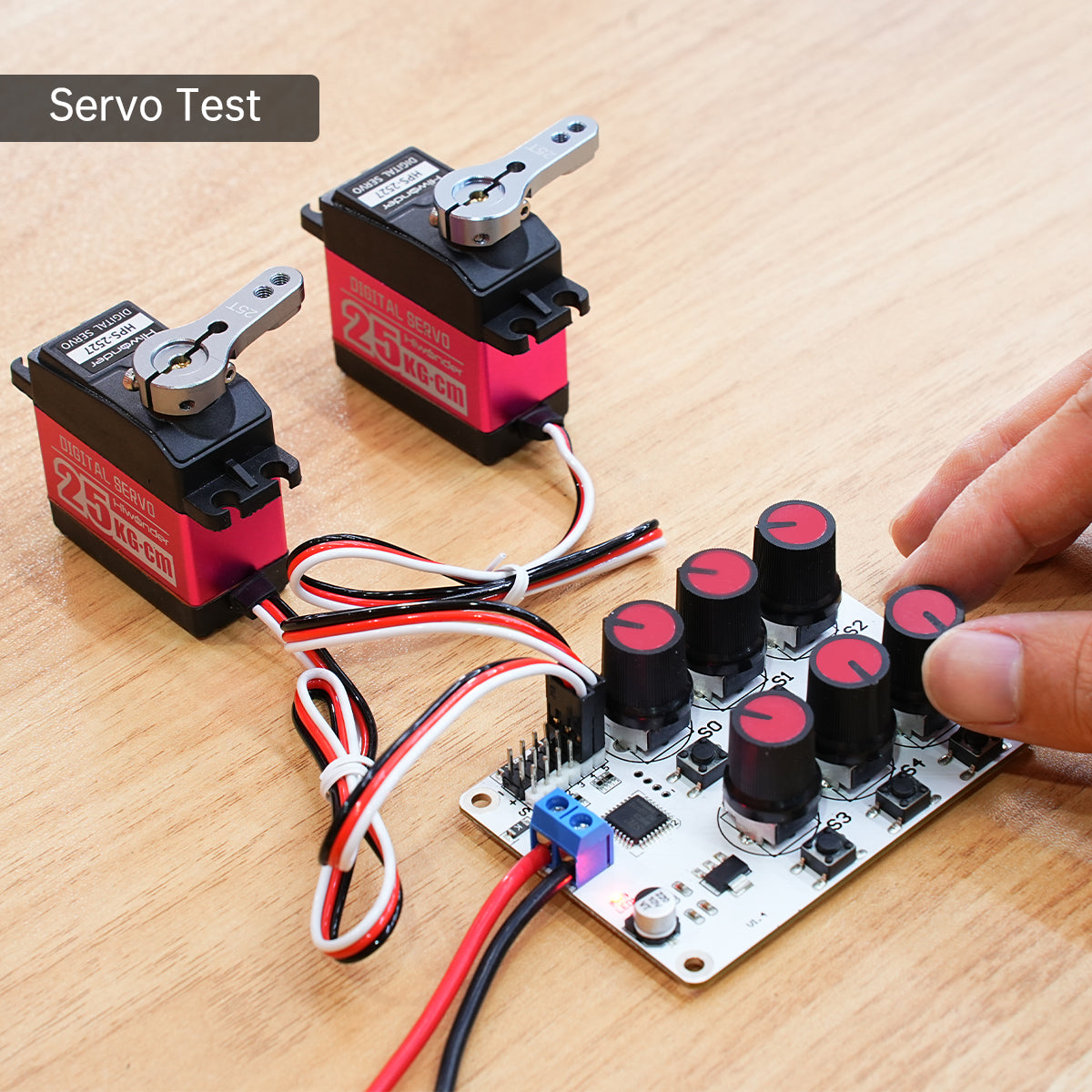 Hiwonder 6 Channel Digital Servo Tester with Over-Current Protection