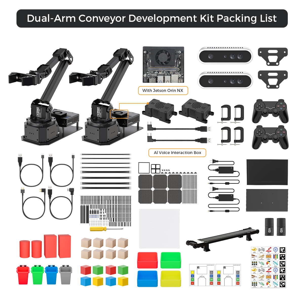 Dual-Arm Conveyor Development Kit Packing List