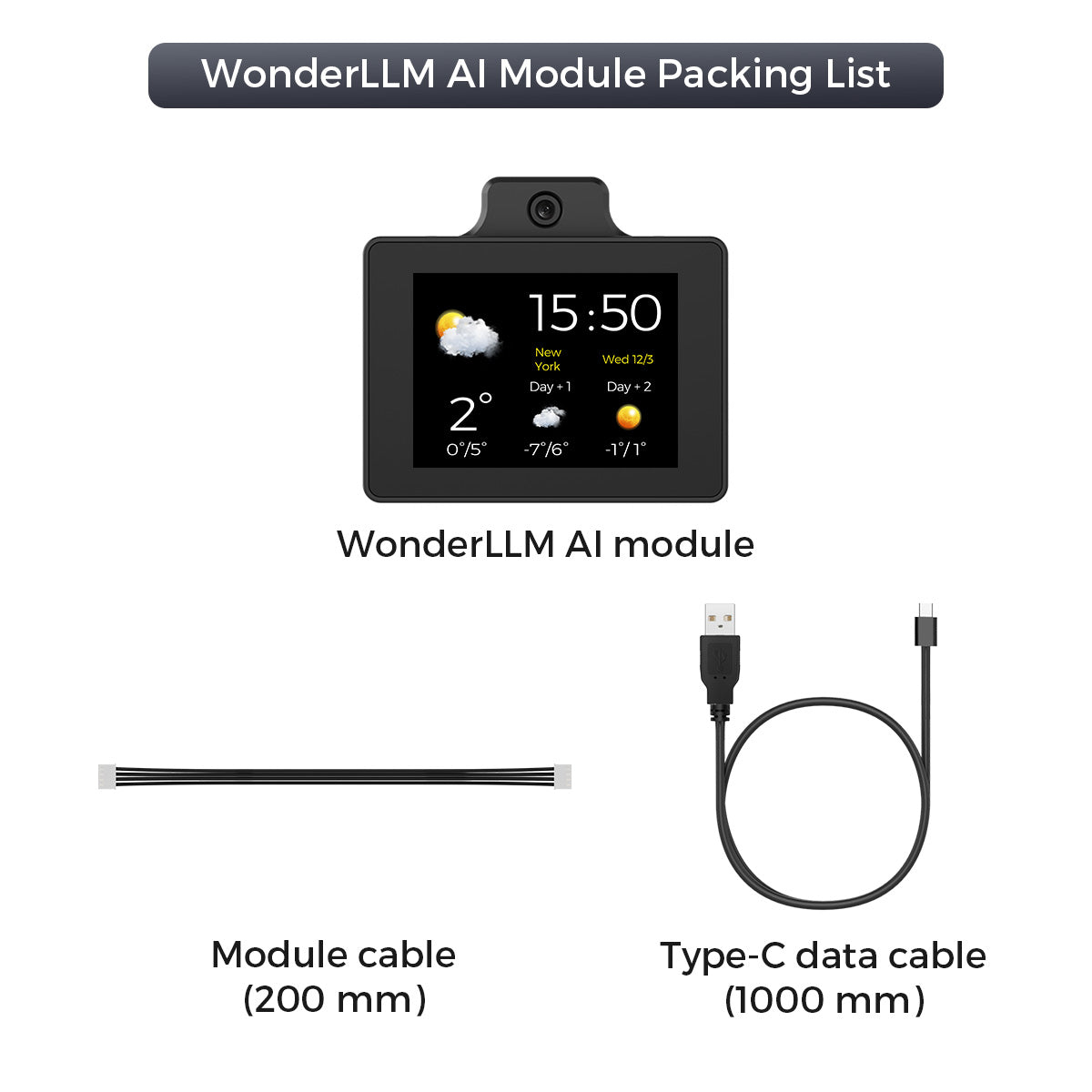 Hiwonder WonderLLM ESP32-P4C5 Large Language Model (LLM) AI Vision & Smart Chat Module