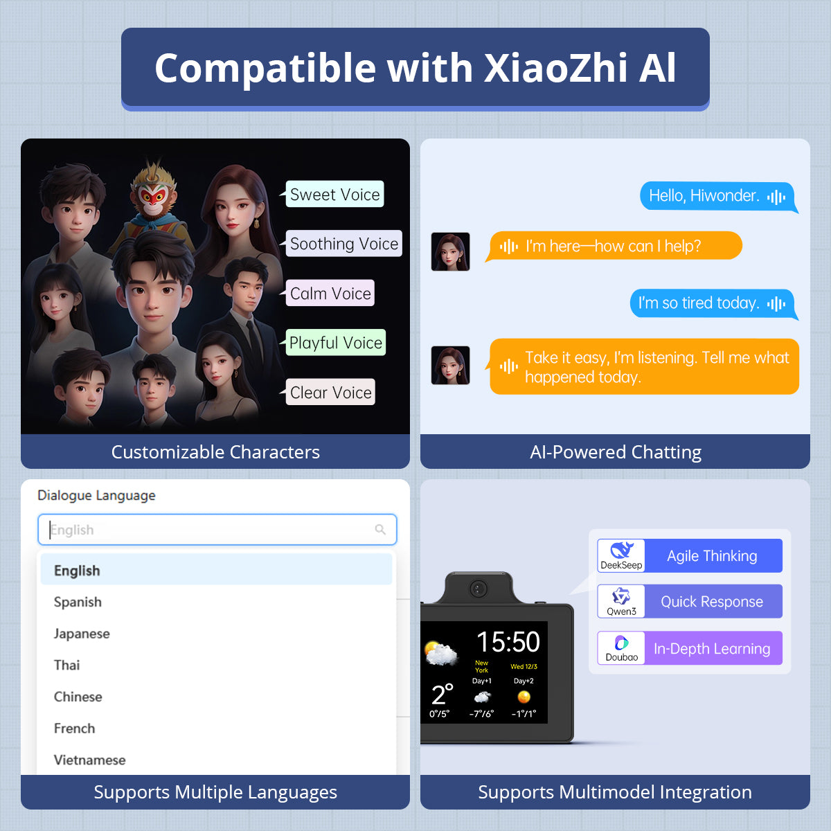 Compatible with XiaoZhi Al