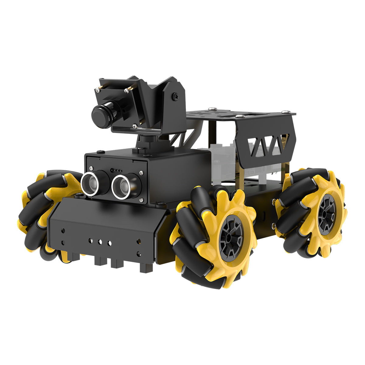 Hiwonder TurboPi Raspberry Pi Robot Car ROS2 with Mecanum Wheels, AI Vision & Tracking, Multimodal Large AI Model ChatGPT / Gemini / Grok / Llama, and Voice Interaction