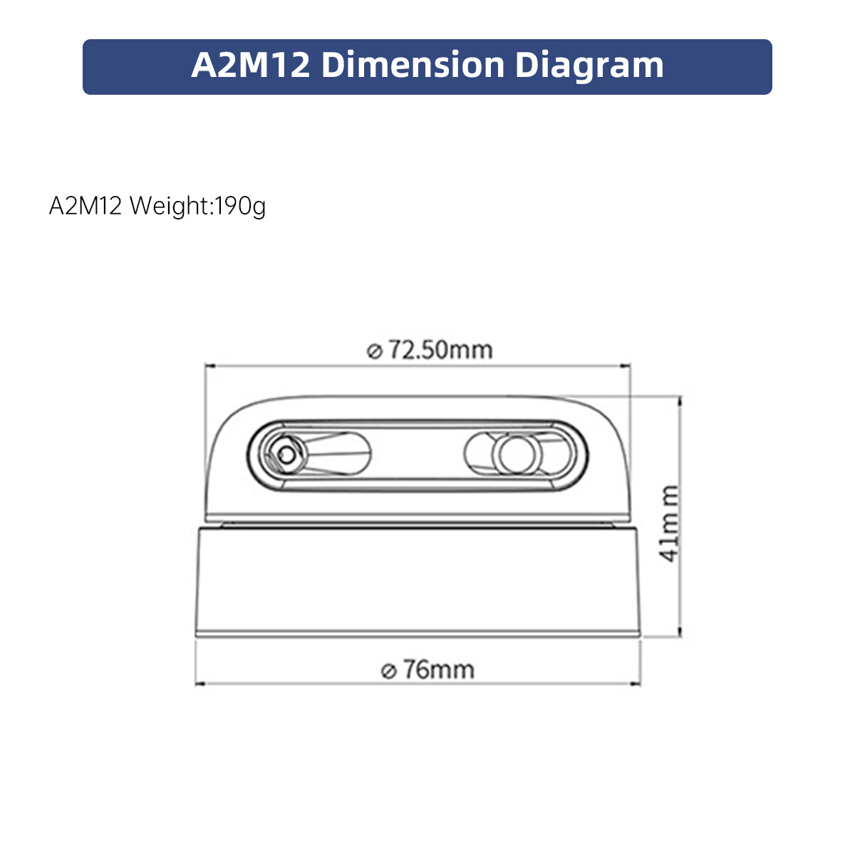A2M12 Dimension Diagram