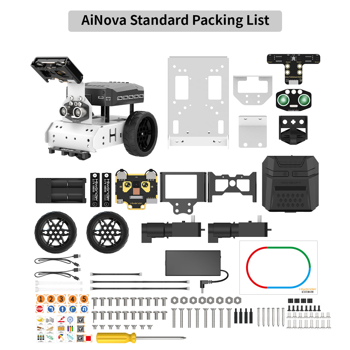 Hiwonder AiNova Intelligent Vision Robot Car Graphical Python/ Scratch Program