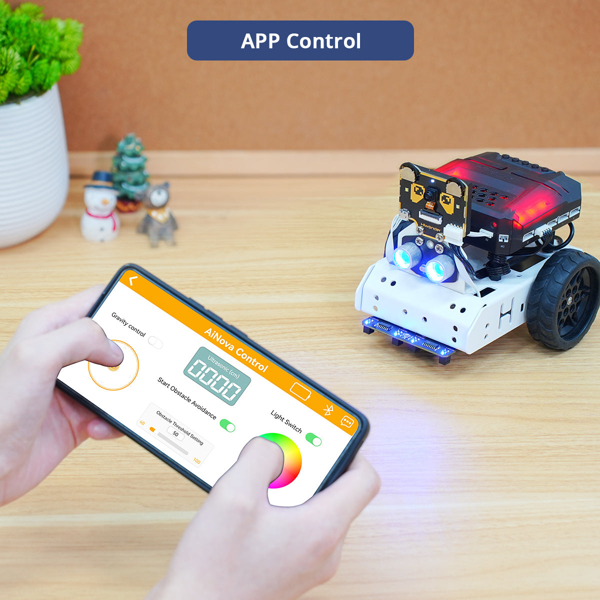 Hiwonder AiNova Intelligent Vision Robot Car Graphical Python/ Scratch Program