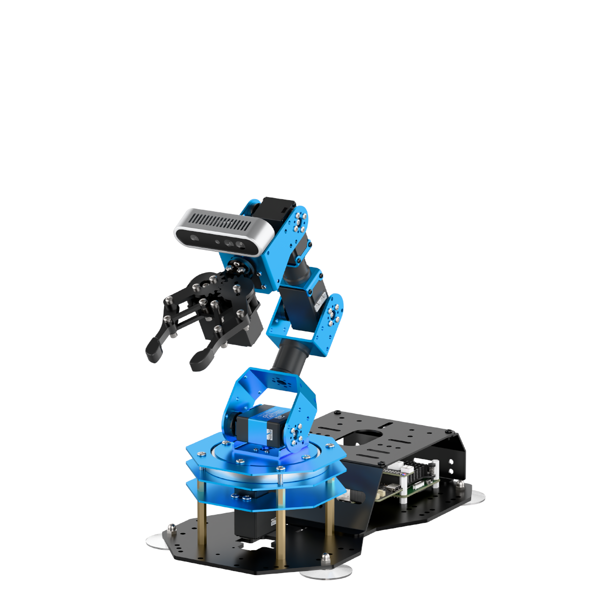 Hiwonder ArmPi Ultra ROS2 3D Vision Robot Arm, with Multimodal AI Large Language Models (ChatGPT), AI Voice Interaction, Vision Recognition, Tracking & Sorting