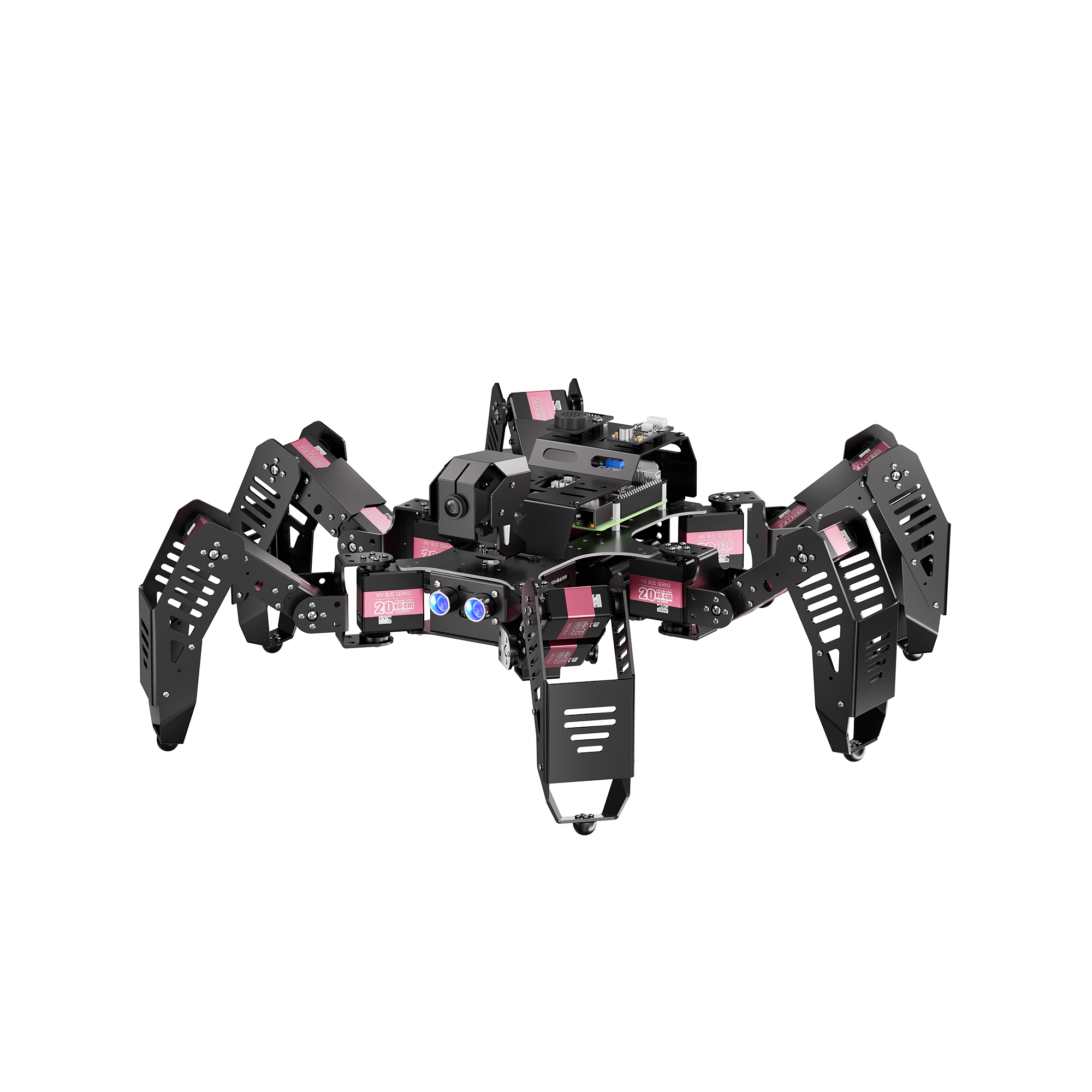Hiwonder SpiderPi: AI Intelligent Visual Hexapod Robot Powered by Raspberry Pi 5