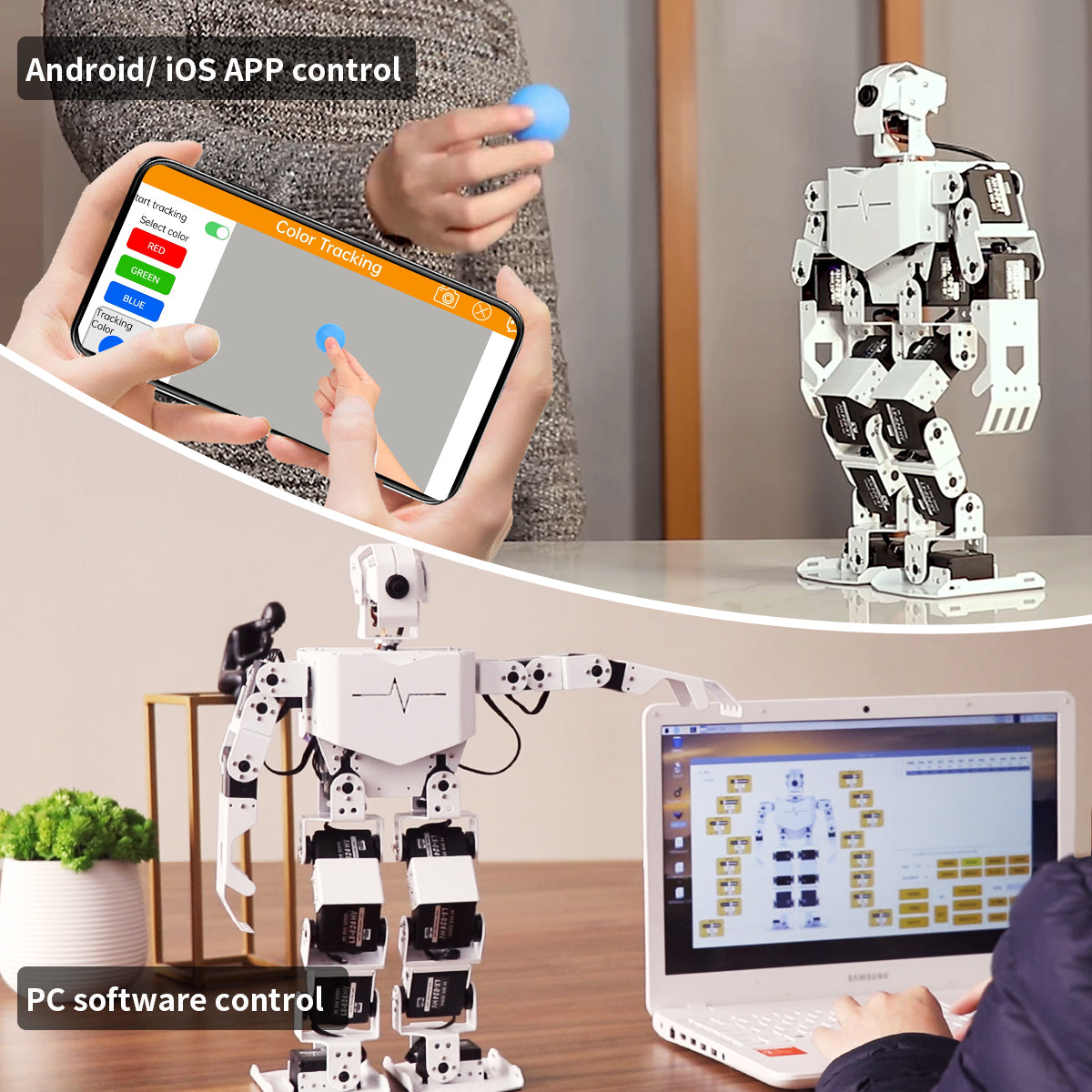 TonyPi Hiwonder AI Intelligent Vision Humanoid Robot Powered by Raspberry Pi 5