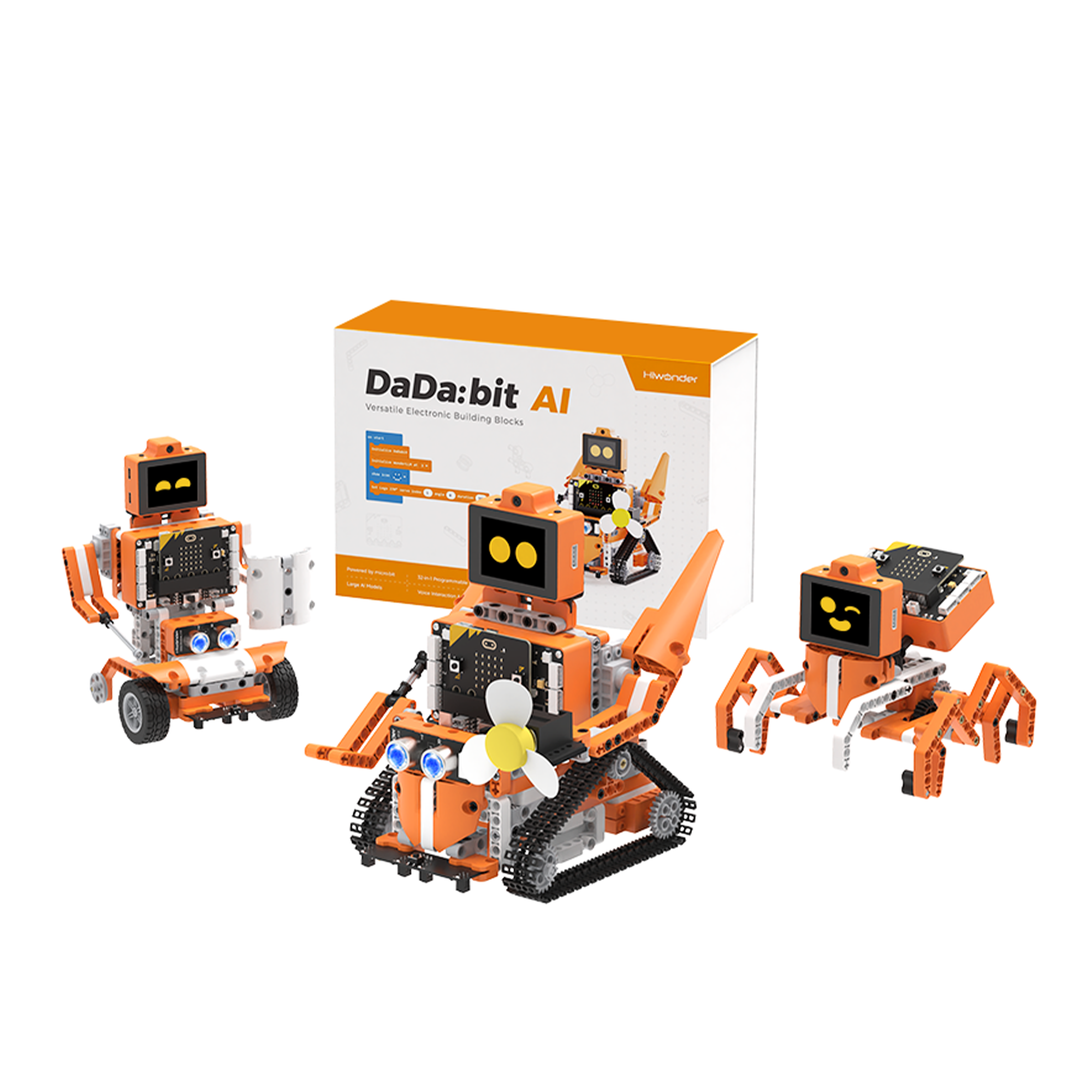 DaDa:bit AI Programmable Building Block Kit Powered by micro:bit with AI Vision Module Supports Sensor Expansion