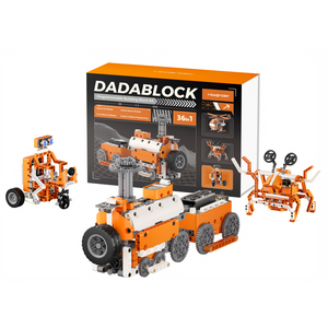 DaDablock Programmable Building Block Kit Powered by ESP32 with Sensor Expansion, Supports Scratch & Python