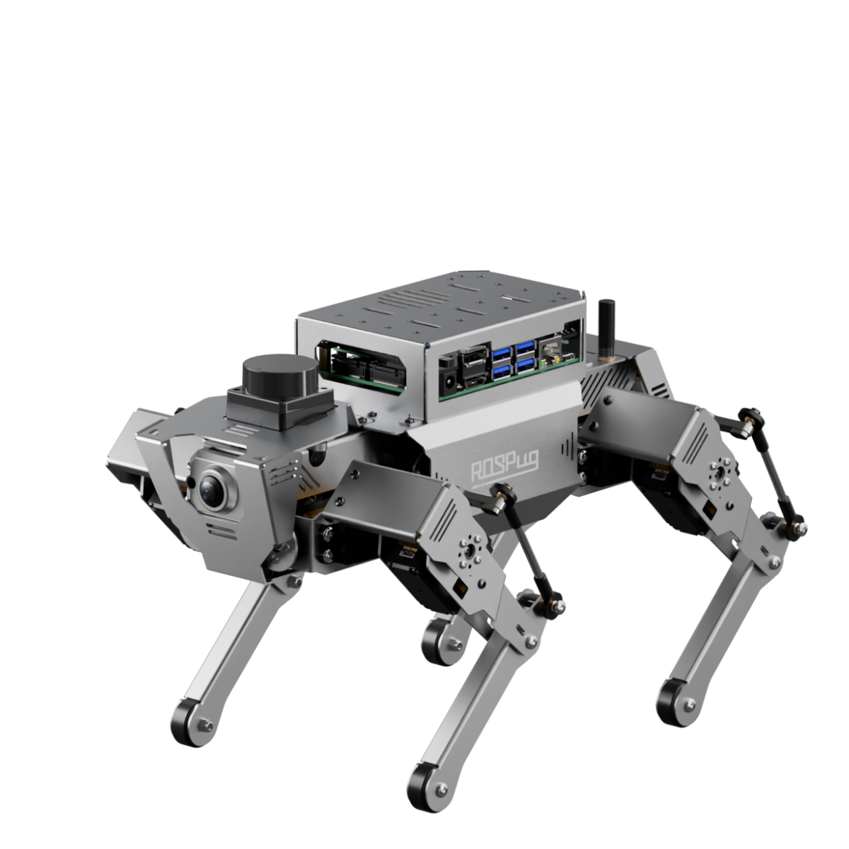 Hiwonder ROSPug Quadruped Bionic Robot Dog Powered by Jetson Nano ROS Open Source Python Programming